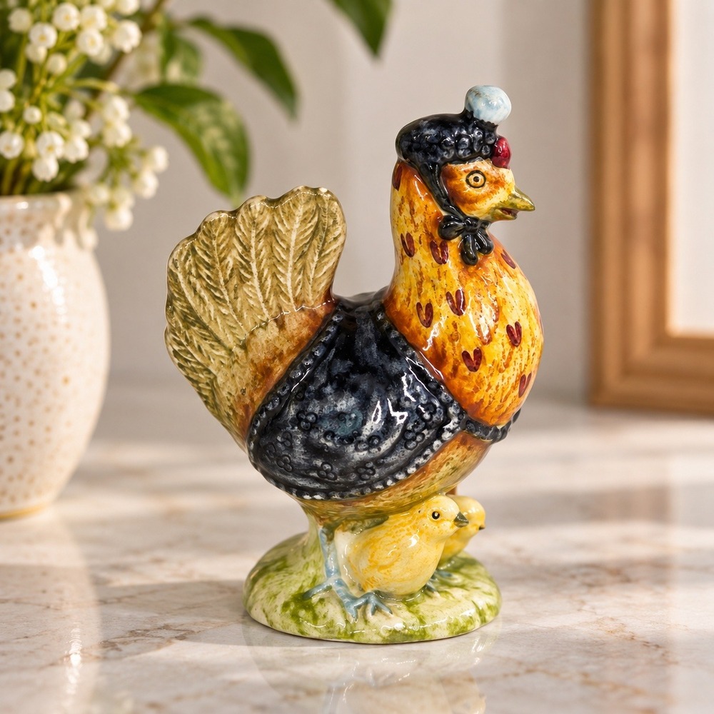 Vintage 1974 Beswick Sally Henny Penny Hen Figurine Beatrix Potter Porcelain